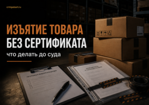 Изъятие товара без сертификата — документы и опись партии