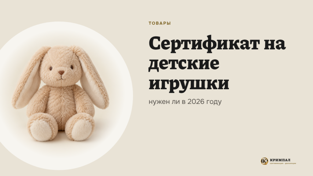 Нужен ли сертификат на детские игрушки в 2026 году