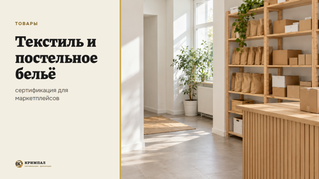 Сертификация текстиля и постельного белья для маркетплейсов