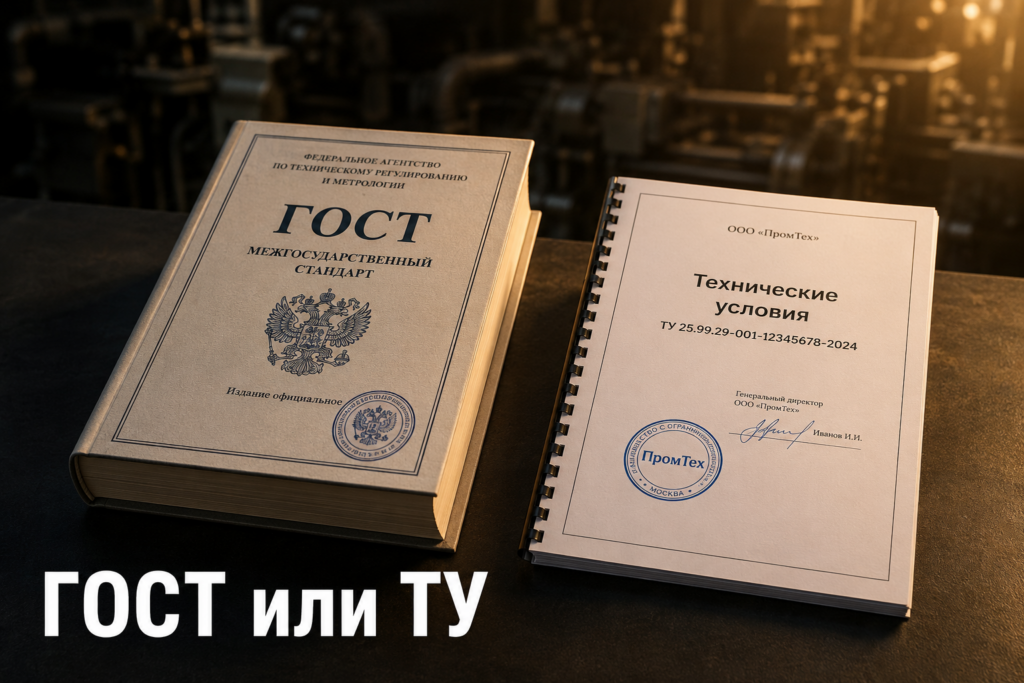 ГОСТ и Технические условия — два нормативных документа производителя