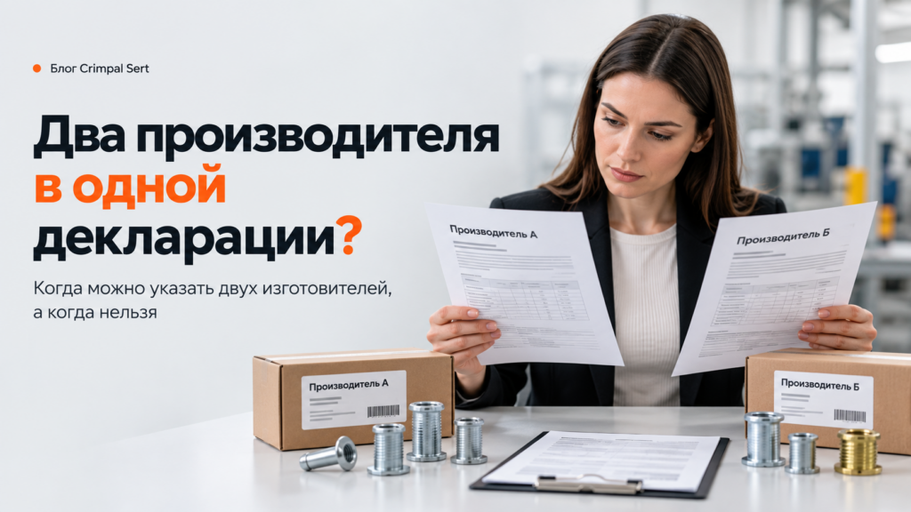 Два производителя в одной декларации: можно ли указать двух изготовителей