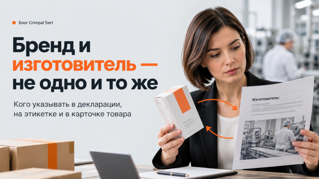 Бренд и изготовитель — не одно и то же: кто должен быть указан в декларации, на этикетке и в карточке товара