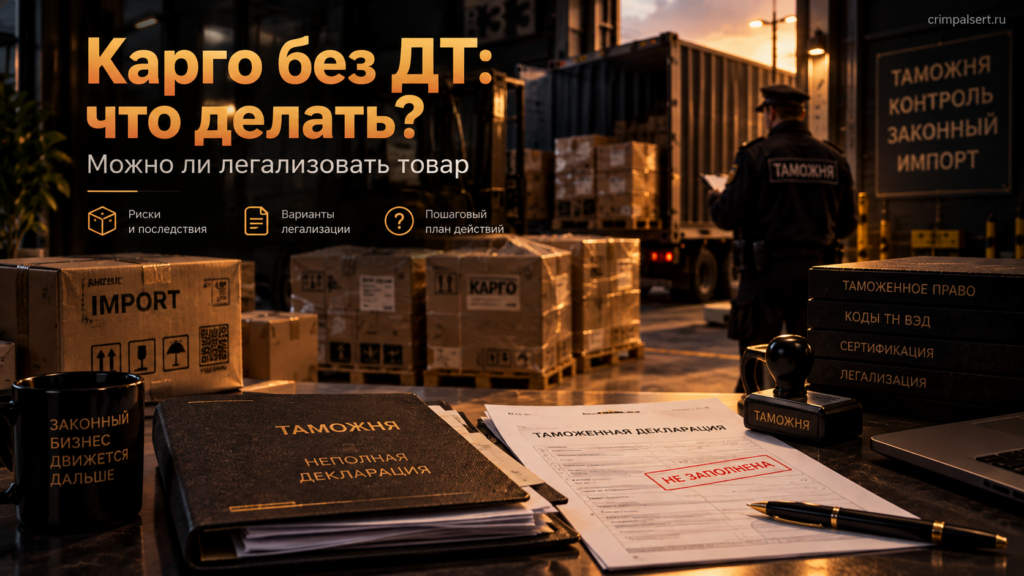 Товар уже ввезли карго без ДТ: можно ли потом оформить документы, КИЗ и сделать его «белым»